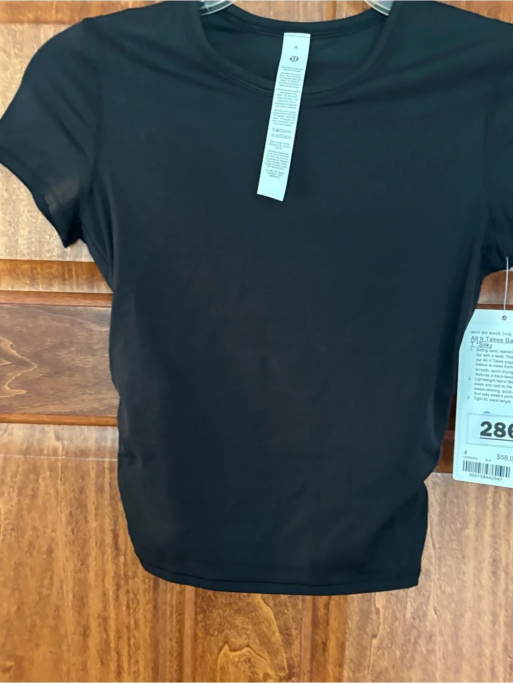 Lululemon All It Takes Twist T-shirt Silky Size 4 - Picture 4 of 6